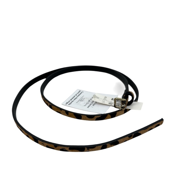 J.Crew Skinny Calf Hair Belt in Leopard NWT - Picture 2 of 6